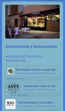 Gastronomía y restaurantes